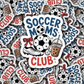DS 2731 - Soccer Moms club Die Cut sticker