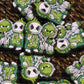185 FB Green dude and jack Christmas Focal Bead