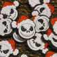 178 FB Christmas face jack with red hat Focal Bead