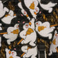 207 FB Christmas snowman with broom Focal Bead