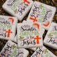 234 FB Silly Santa Christmas is for Jesus Focal Bead