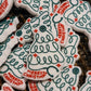 211 FB Merry Christmas nurse stethoscope Focal Bead
