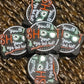 194 FB Christmas Eye out Focal Bead