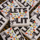 216 FB Let's get lit Christmas Focal Bead