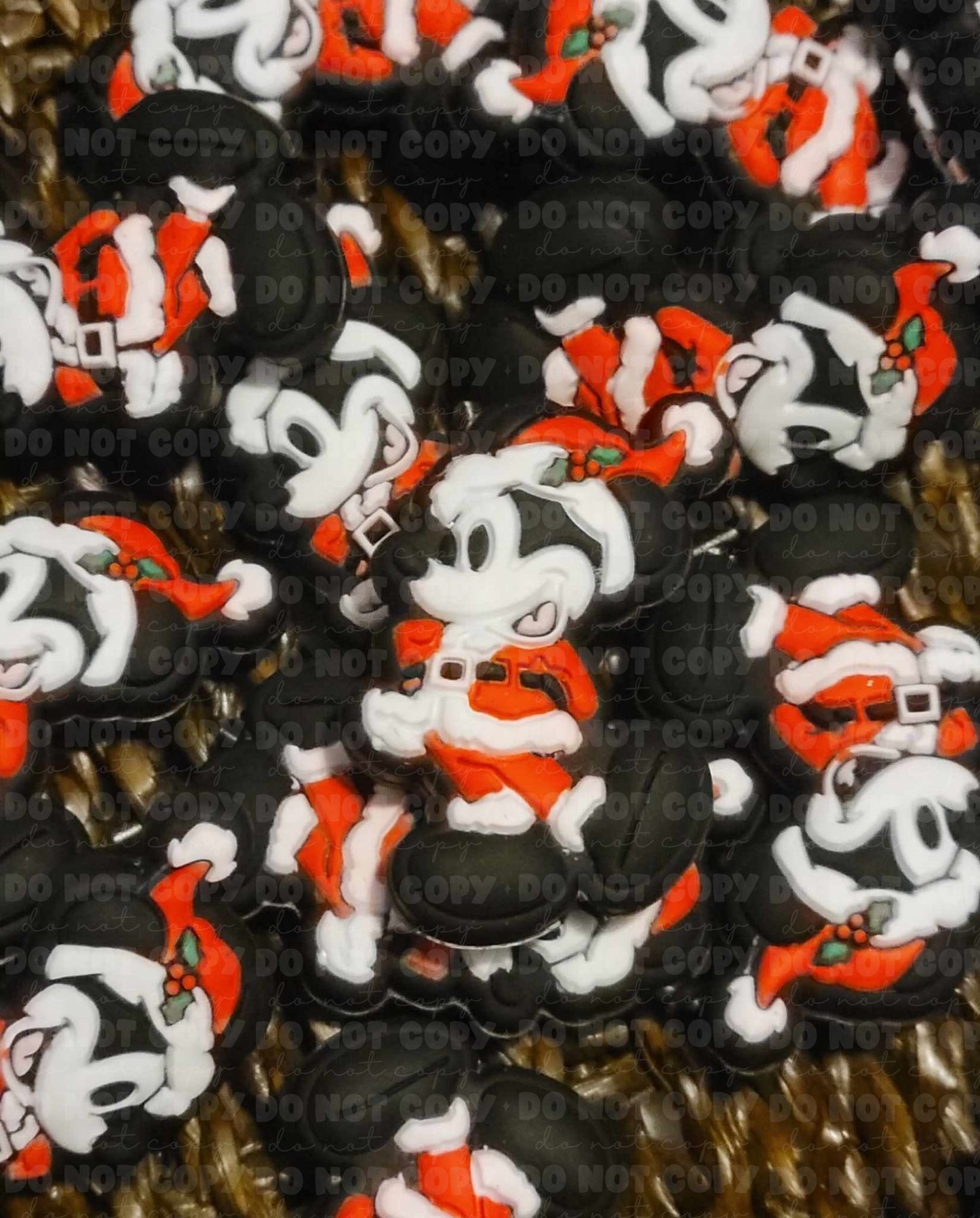 201 FB Christmas mouse boy Focal Bead
