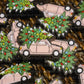 208 FB Christmas pink car with tree Focal Bead