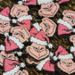 179 FB Christmas pink dude Focal Bead
