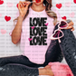 3079 Love stacked black w hearts *DREAM TRANSFER* DTF