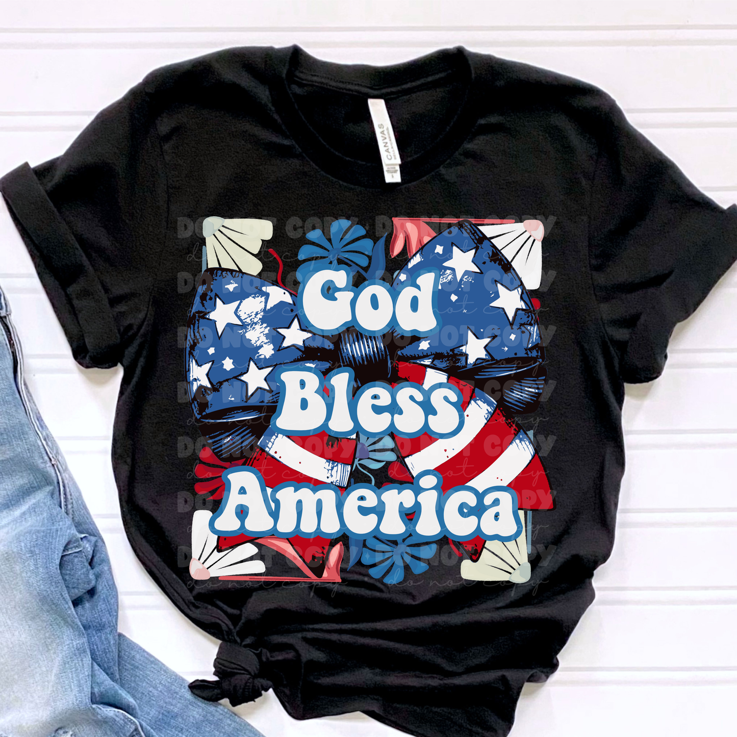 5924 - God bless America *DTF Transfer