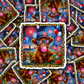 DS 3079 - 4th of July highland cow Die Cut sticker