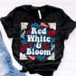 5953 - Red white and bloom *DTF Transfer