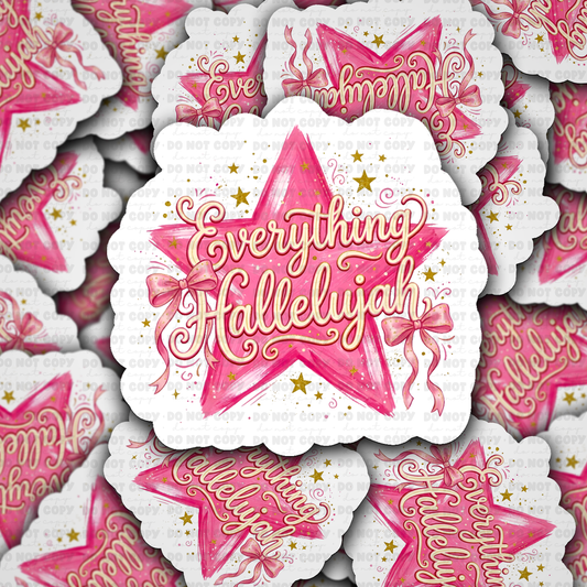 DS 3266 - Everything Hallelujah Die Cut sticker