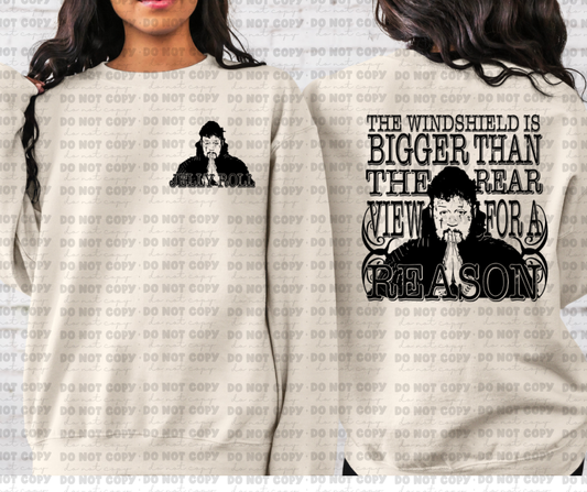 3028 JR The Windshield is bigger Front & Back pocket set *DREAM TRANSFER* DTF