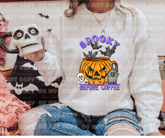 Spooky before coffee *DREAM TRANSFER* DTF
