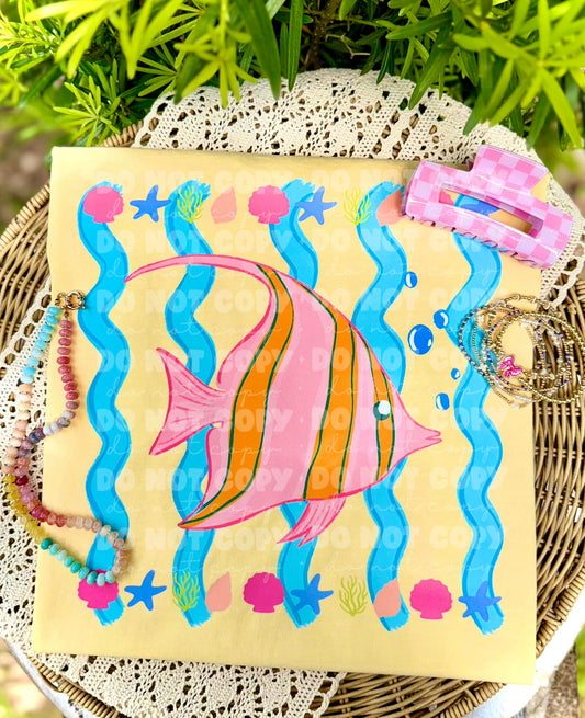 6795 - Striped fish *DTF Transfer