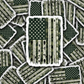 DS 2954 - Fishing American Flag Camo Die Cut sticker