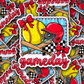 DS - 2674 Gameday Baseball Die Cut sticker