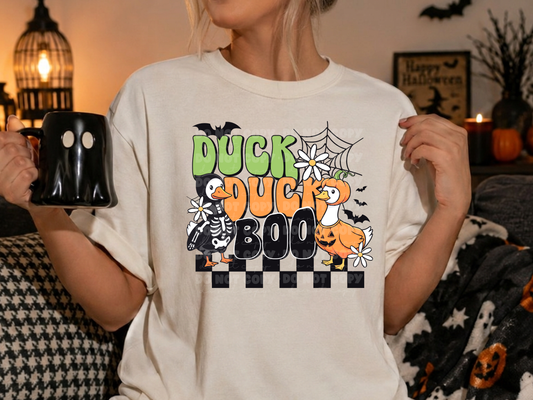 6827 - Duck Duck boo green *DTF Transfer