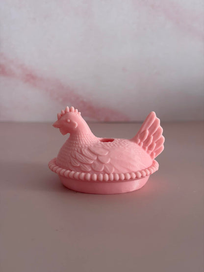 Hen on a nest straw topper