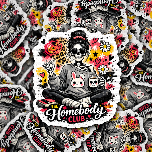 DS - 2642 Homebody club Die Cut sticker