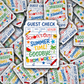 DS 3107 - Guest checklist schools out for the summer Die Cut sticker
