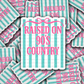 DS 2925 - Rasied on 90's country Die Cut sticker