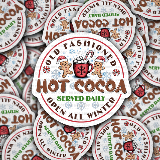 DS 2307 - Old fashioned hot cocoa Die Cut Sticker
