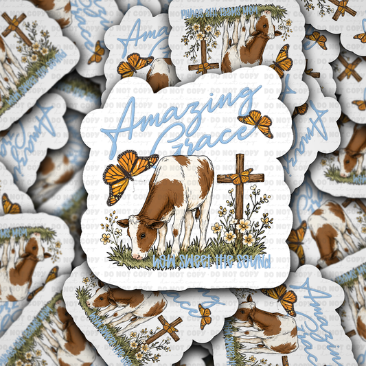 DS 3171 - Amazing Grace Die Cut sticker