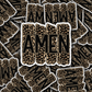 DC 2008 - Amen Leopard Die Cut Sticker