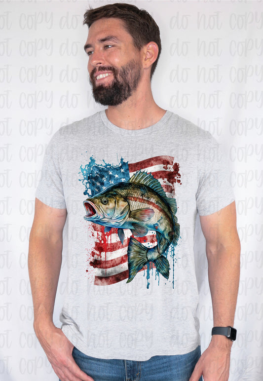 American Fishing Flag *DREAM TRANSFER* DTF