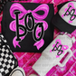 6517 - Boo with pink bow *DTF Transfer