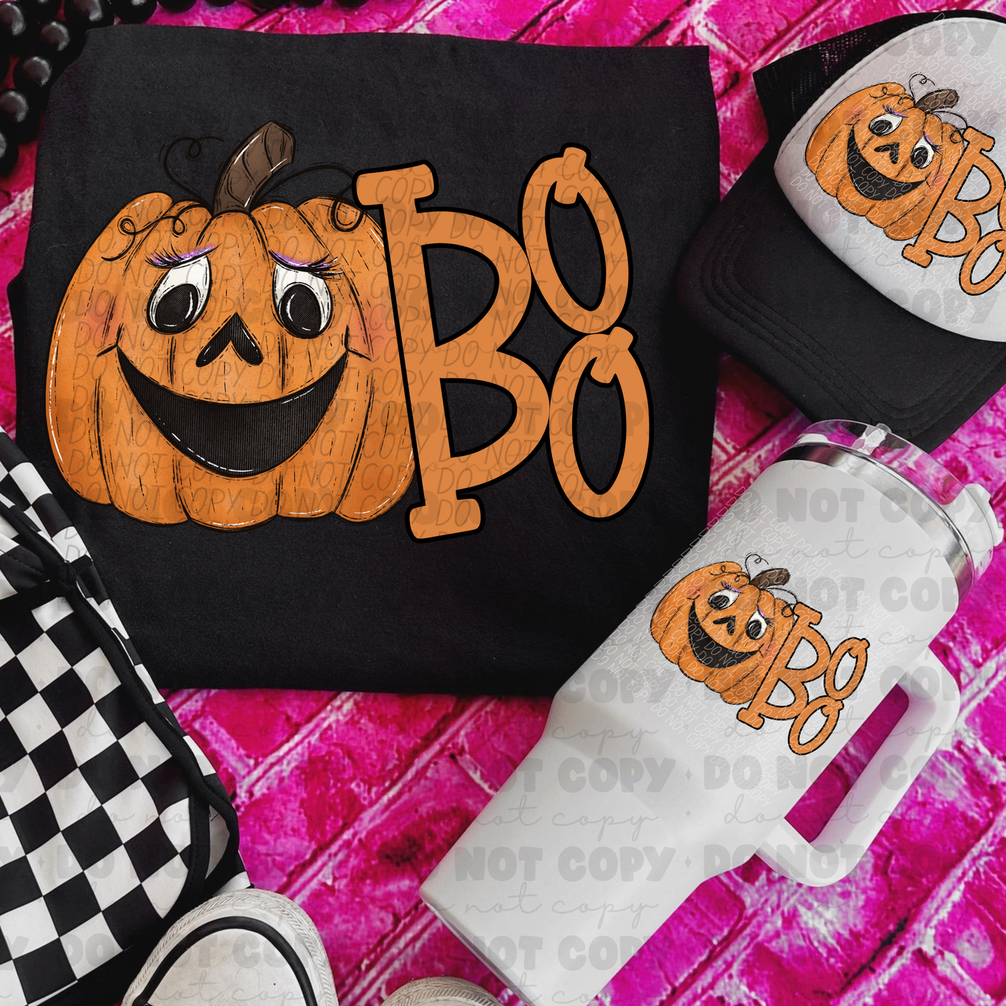 6524 - Boo pumpkin *DTF Transfer