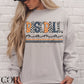 5145 - Baseball Mama Navy and Orange *DTF