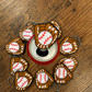 Baseball glove mitt soda can tab opener keychain
