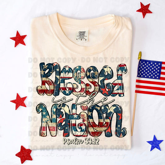 5987 - Blessed is the nation *DTF Transfer