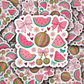 DS 2799 - Boho watermelon summer Die Cut sticker