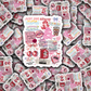 DC 1834 - Book collage Die Cut Sticker
