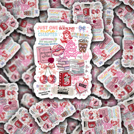 DC 1834 - Book collage Die Cut Sticker