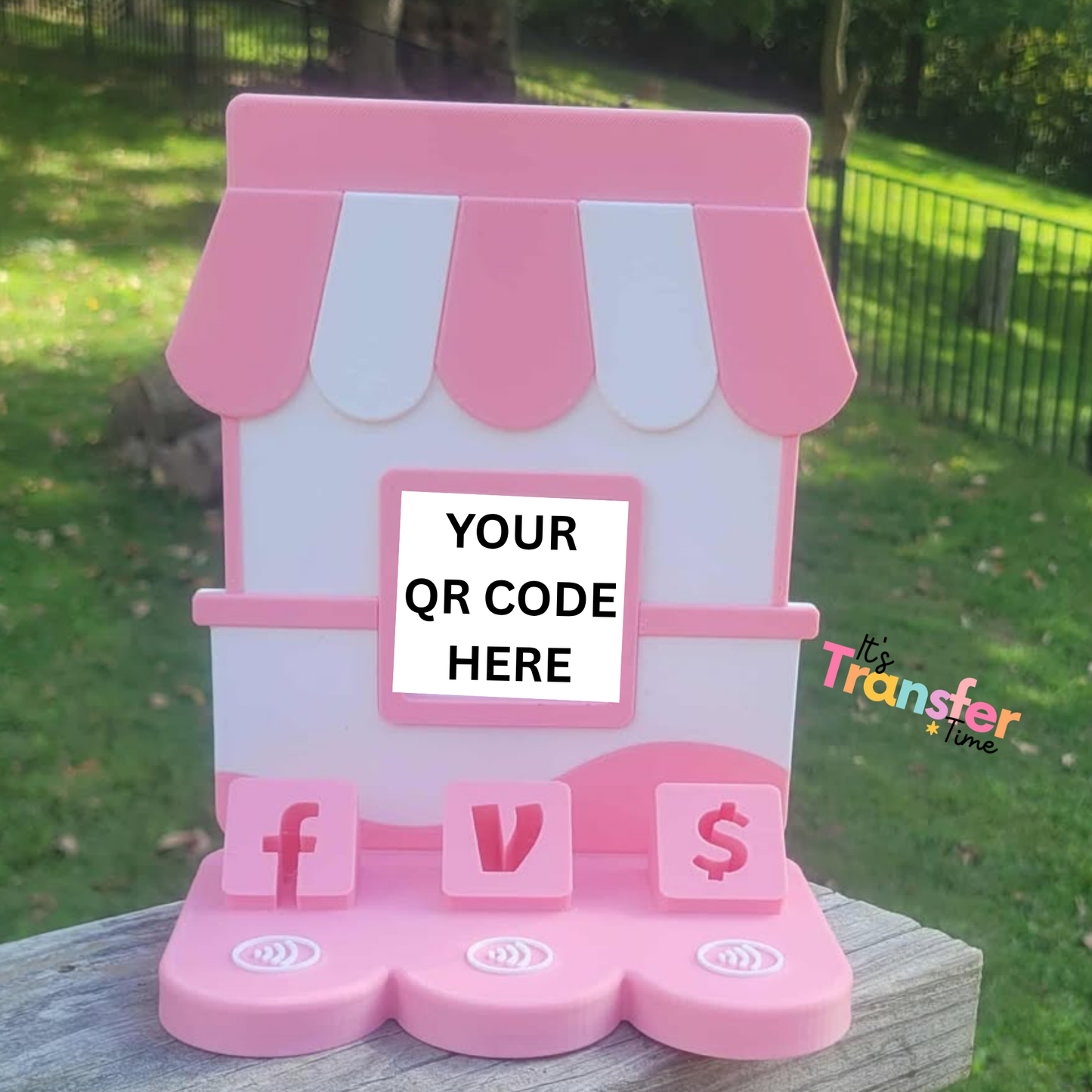 Custom Boutique Gift Social Media and Payment Stand - Tap to go to Business Info *Custom to fit your brand*