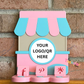 Custom Boutique Gift Social Media and Payment Stand - Tap to go to Business Info *Custom to fit your brand*