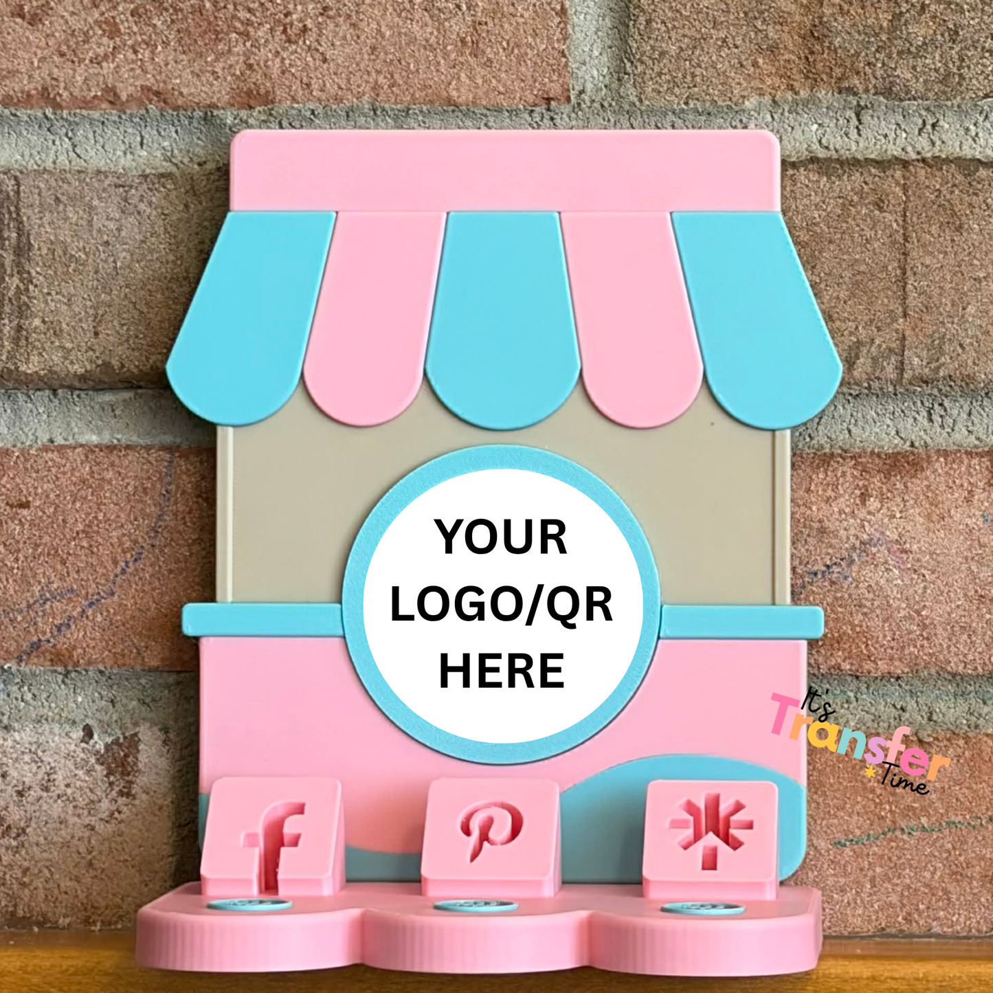Custom Boutique Gift Social Media and Payment Stand - Tap to go to Business Info *Custom to fit your brand*