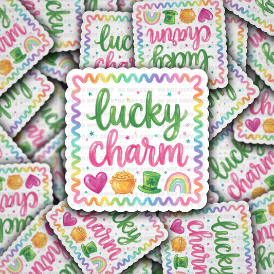 DS - 2616 Lucky St Patrick's Charm Die Cut sticker