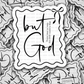 DC 1495 - But God die cut sticker