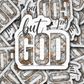 DS - 2515 But God Camo Die Cut Sticker