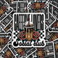 DC 2075 - Caffiene lover social club Die Cut Sticker