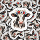 DS 3144 - Cow Die Cut sticker
