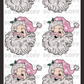 Premade Pink Santa Christmas Gang Sheet 22x60