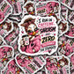 DS 3206 - Caffeine Sarcasm Duck Die Cut sticker