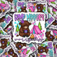 DS 2961 -  Camp Mooore worry less Cut sticker
