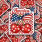 DS 2929 - American Flag Cherries Die Cut sticker